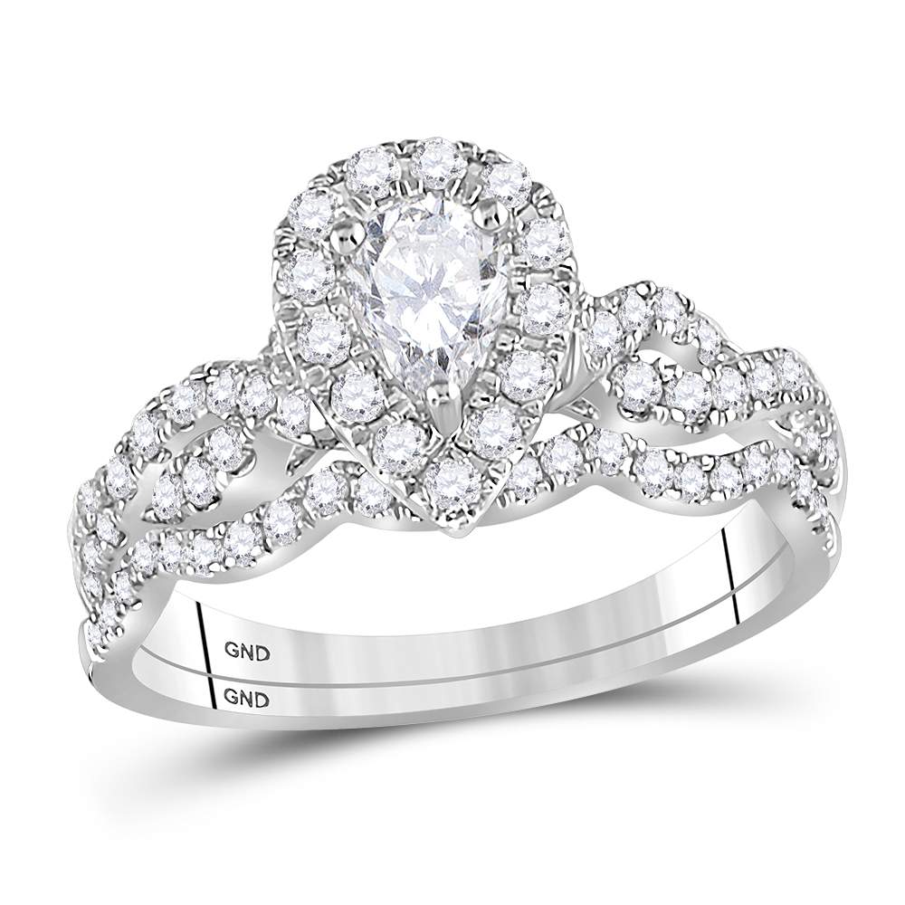 Rose Gold White Gold Diamond Twist Ring | Ace Jewellery